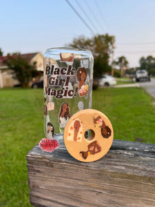 Black Girl Magic Libbey Glass Can Tumbler