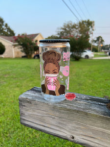 Girl Boss Glass Can Tumbler