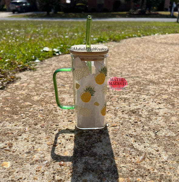 Pineapple Glass Cup