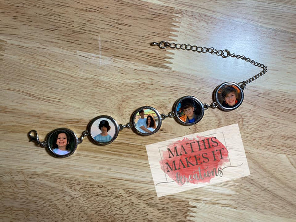 5 Charm Photo Bracelet