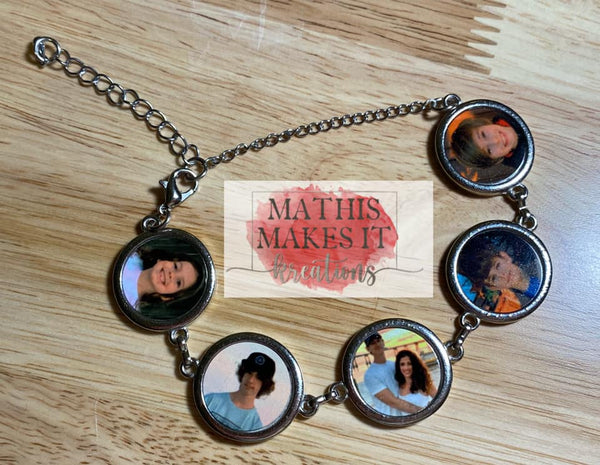 5 Charm Photo Bracelet