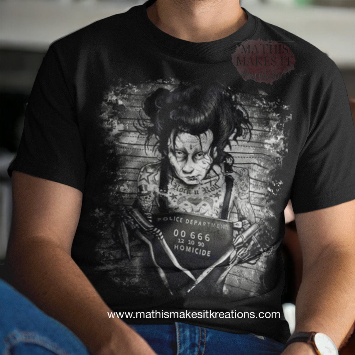 Edward Scissorhands Mugshot Shirt