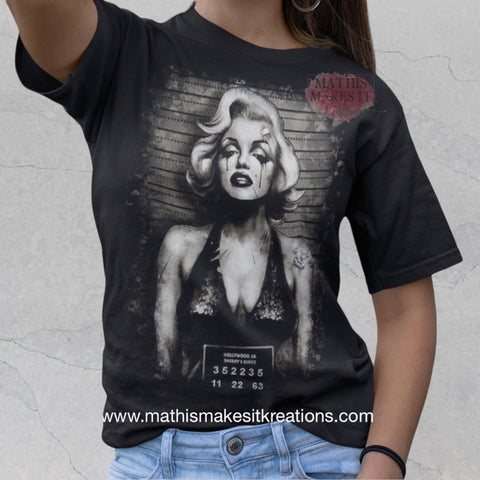Marilyn Monroe Mugshot Shirt